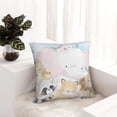 thumbnail image 6 of Yiaed Cute Animals Print Pillow Covers Super Soft Decorative Square Throw Pillow Covers Case Cushion Covers for Sofa Couch Bedroom Car Decor（No pillow core）-16"x16", 6 of 7