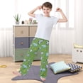 thumbnail image 5 of Soccer Balls Pattern Pajama Pants Soft Lightweight Lounge Pants Bottoms Sleep Pants Warm Comfy, 5 of 9
