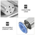 thumbnail image 3 of AURARMLET 4Pcs Adjustable Furniture Leg for Cabinets Non-fading and Durable 11.8X2X2In, 3 of 8