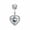 6mm, variant on 925 Sterling Silver Heart CZ Crystal Belly Bar Button Navel Ring Piercing A1055-8mm