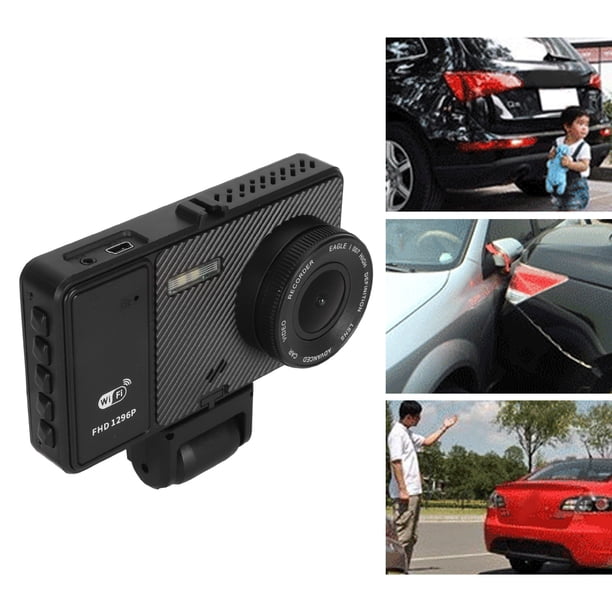 Cámara Para Salpicadero De Coche, Cámara De Salpicadero Giratoria Con Triple Lente, Visión Nocturna Para Accesorios De Conducción