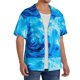 thumbnail image 2 of Balery Blue Shell Camisa Casual de Manga Corta con Botones para Hombre, Texturizada, Estilo Cubano, para Playa, Verano-4X-Large, 2 of 5