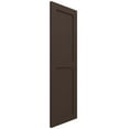 thumbnail image 3 of Ekena Millwork 12"W x 29"H True Fit PVC Two Equal Flat Panel Shutters, Raisin Brown (Per Pair - Hardware Not Included), 3 of 10