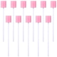 thumbnail image 1 of MasteelfCA ROSENICE 100pcs Disposable Oral Care Sponge Swab Tooth Cleaning Mouth Swabs (Pink), 1 of 7