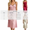 thumbnail image 4 of Bovxnpu Womens Nightgown Sleepshirt Pajama Dress Satin Spaghetti Strap Backless Calf Length Nightgown Sleepwear, 4 of 8