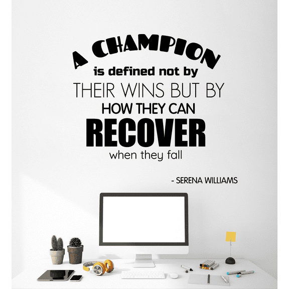 They Can Recover When They Fall Quote Positive Life Motivation Inspiration Quotes Saying Wall Art Sticker Designs Vinyl Stickers For Home House Walls Rooms Windows Bedroom Decoration Size (18x20 inch)