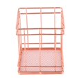 thumbnail image 1 of 1PC Rose Gold Plated Metal Basket Copper Wire Mesh Storage Bins Room Office Decor Cosmetic Stationery Pen Holder, 1 of 3