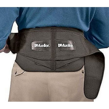 Mueller 64179 Adjustable Back Brace with Removable Pad Fits Waist Size 50"..