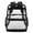 Black, variant on Clear Backpack Stadium Approved 16.1×12.2×6.6 with Reinforced and Wider Shoulder Straps, Large Clear Bag for Stadium Events, Schools, Concerts, Work, Festivals(Grey)