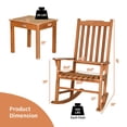 thumbnail image 6 of Canddidliike 3 Piece Rocking Bistro Set, Outdoor Furniture with Rocker Chairs and Coffee Table Set of 3, Balcony, Porch Furniture for Small Space, 6 of 6