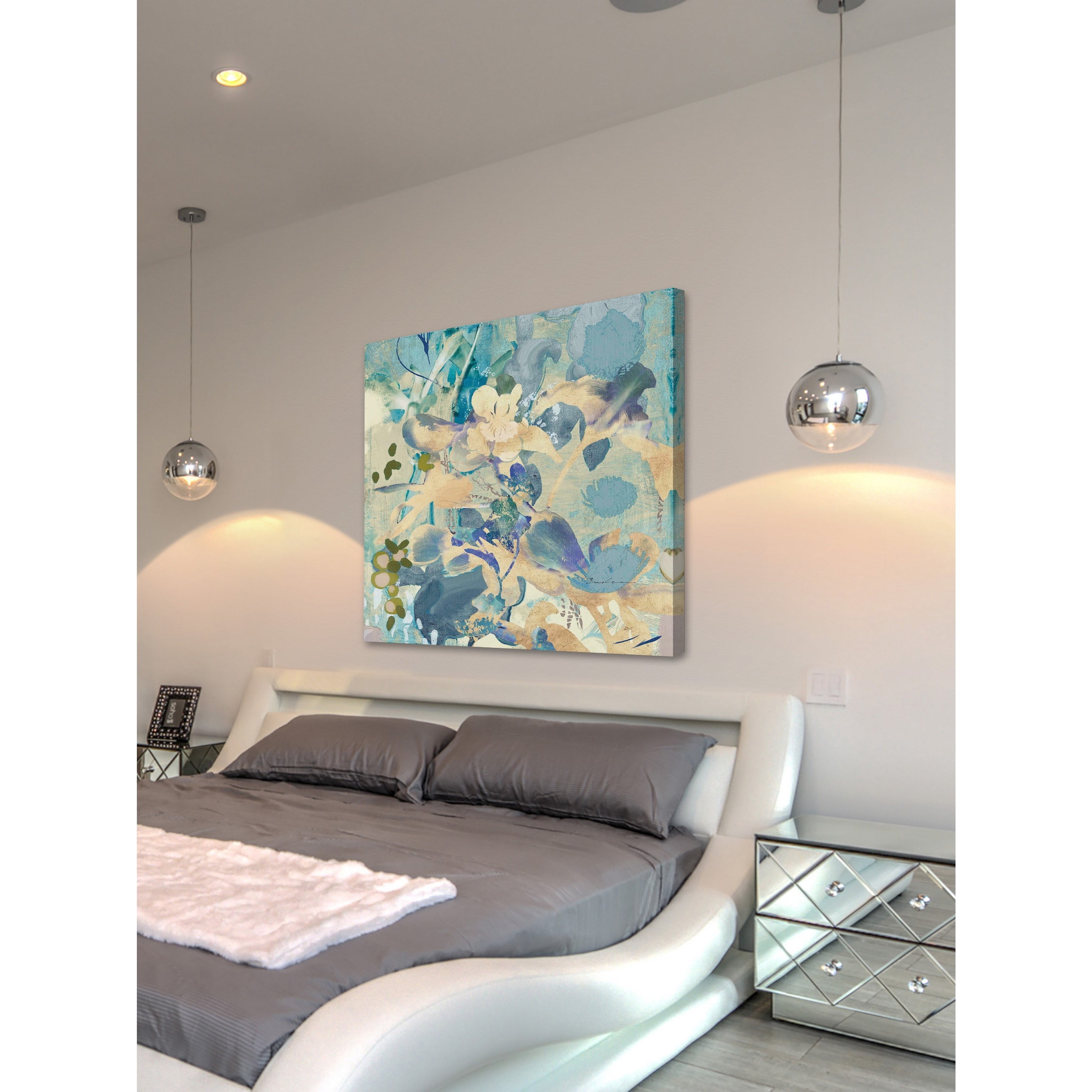 "Entwine with Orchids" Painting Print on Wrapped Canvas