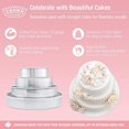 thumbnail image 4 of Crown 6 inch Cake Pans, 2" Deep, Heavy Duty, Even-Heating, Pure Aluminum, 15 cm Cake Pan, 4 of 8