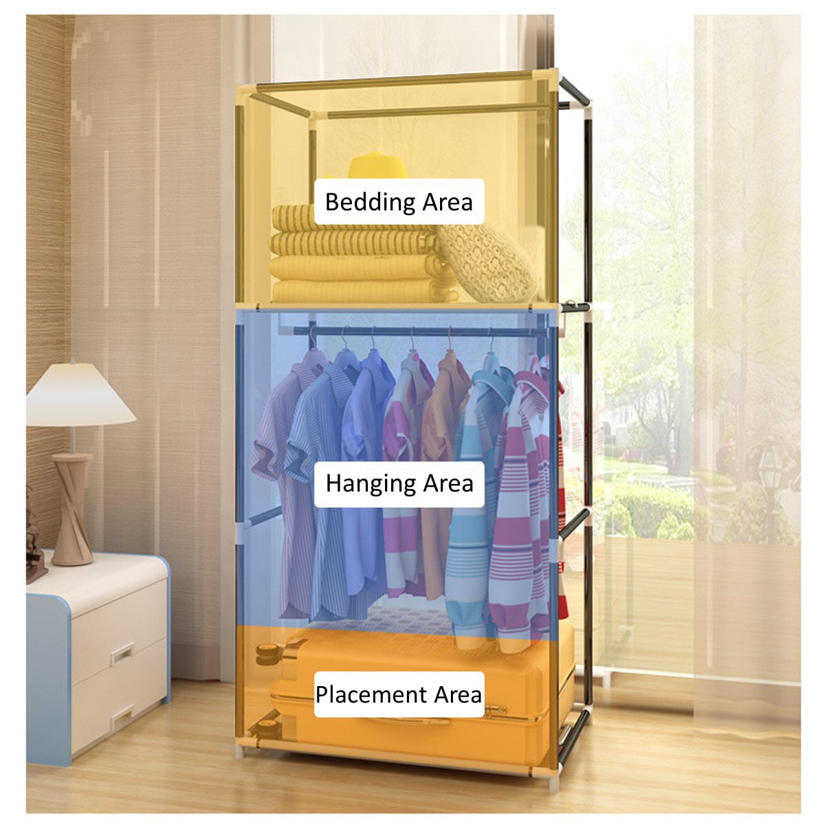 space saving clothes storage