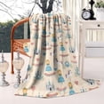 thumbnail image 2 of Beige Princess Unicorn Pattern Blanket,Comfortable Soft Lamb Wool Throw Blanket,All Season,Warm Lightweight Blankets for Sofa Bed Couch Living Room Chair,60"x80", 2 of 4