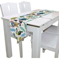 thumbnail image 3 of ColourLife Table Runner Ethnic Animals Washable Table Cloth Runner for Holiday Home Wedding Table Top Decoration 13x70 Inches, 3 of 5