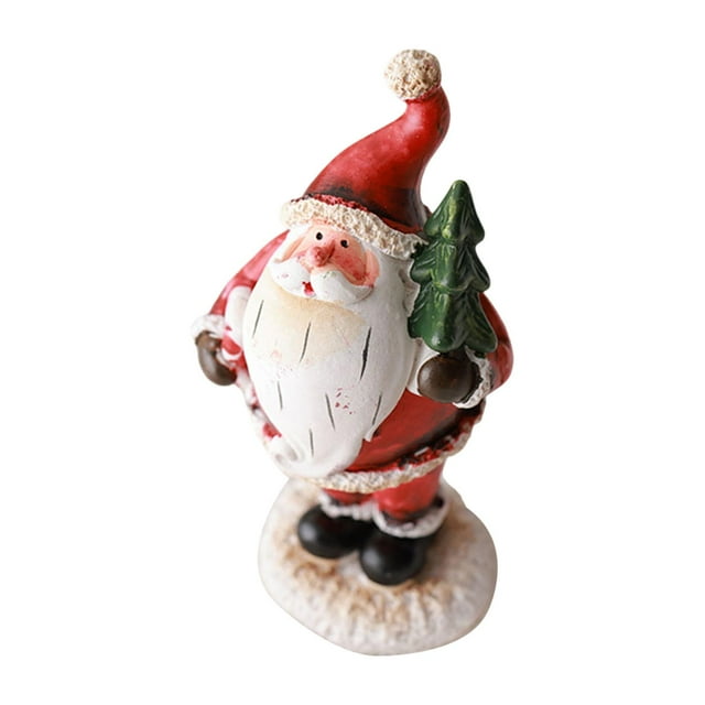 Figura navideña, decoración de escritorio, centro de mesa, escultura coleccionable para interior Estilo L