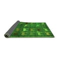 thumbnail image 2 of Ahgly Company Indoor Round Abstract Green Modern Area Rugs, 5' Round, 2 of 4