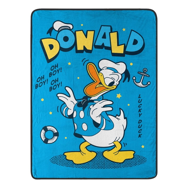 Northwest Donald - Manta de Micro Raschel de Pato/Pato Margarita, 46 x 60 Pulgadas, Lucky Duck