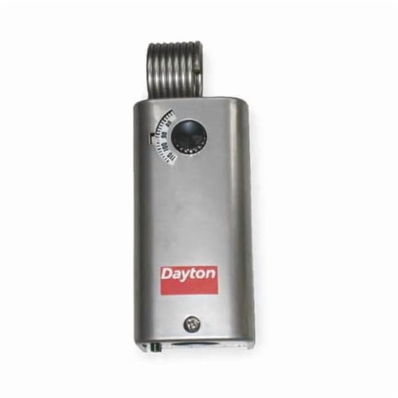 Dayton Mech Tstat,Heat or Cool,SS,110/30F 2NNR9