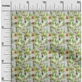 thumbnail image 2 of oneOone Viscose Jersey Light Green Fabric Abstract Floral Craft Projects Decor Fabric Printed By The Yard 60 Inch Wide, 2 of 4