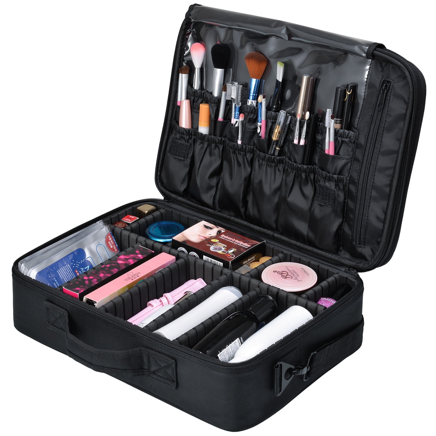 Allieroo Makeup Professional Case 3-Tiers 15.8”Travel Makeup Artist ...