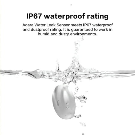 T1 Water Leak Sensor- Requires Aqara Hub, Supports Apple HomeKit, Alexa, Google, SmartThings - White