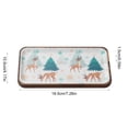 thumbnail image 3 of Christmas Printed Serving Tray with Wooden Rim Decorative Tray for Storing Cookies Desserts Tabletop Holiday Decoration, 3 of 6