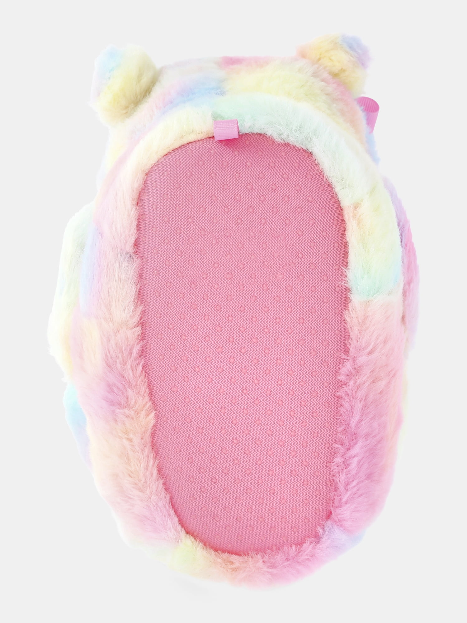 Wonder Nation Toddler Girls and Big Girls Plush Teddy Bear Slippers