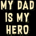 thumbnail image 3 of CafePress - My Dad Is My Hero Men's Dark Pajamas - Men's Dark Loose Fit Cotton Pajama Set, 3 of 7
