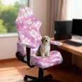 thumbnail image 3 of SEANATIVE Gaming Chair Covers with Zipper Decorative Dustproof Stretch Gamer Chair Cover with Armrest Covers Washable Fabric Anti-Scratch Office Armchair Slipcover, Pink Cherry Blossom Pattern, 3 of 7