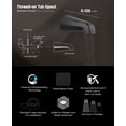 thumbnail image 3 of Grifo no desviador Tub Spout SUPPLYGIANT™ para bañera, negro mate, 3 of 8