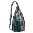thumbnail image 1 of Abstract Geometric Sling Backpack - Modern Artistic Pattern Crossbody Bag, Lightweight Fashion Pack for Urban Commute, 1 of 4
