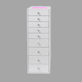 thumbnail image 4 of Impressions Vanity SlayStation 9 Drawer Display Storage with RGB Lighting Table Top and 9 Drawers, 4 of 6
