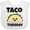 AA-White, variant on Inktastic Kawaii Taco Tuesday Boys or Girls Baby Bib