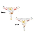 thumbnail image 3 of Fotbe Colorful Crabs Tanga Sin Costuras para Mujer con Estampado – Panties Invisibles, Transpirables y Cómodos para Uso Diario-X-Large, 3 of 6