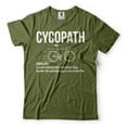thumbnail image 5 of Mens Cycopath Definition Shirt Funny Bike Bicycle Shirts Biker Gifts Rider Shirt Bike Riding Shirts (X-Large Grey), 5 of 6