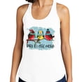 thumbnail image 2 of Birds It's Cold Outside Tank Top Fitted Racerback Women's Small White, 2 of 5
