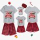 thumbnail image 1 of Pijamas familiares a juego de Navidad, diseño exclusivo de Are All Your Gnomies, conjunto de Pijamas cortos de Feliz Navidad, 1 of 3