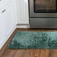 thumbnail image 4 of Infinity Collection Solid Shag Runner Rug by Rugs.com ‚Äì Green 2' 7" x 13' High-Pile Plush Shag Rug Perfect for Hallways, Living Rooms, Bedrooms and More, 4 of 4