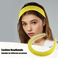 thumbnail image 3 of Unique Bargains Crystal Headband Rhinestone Hairband for Women 1.2 Inch Wide 1 Pcs Yellow, 3 of 7