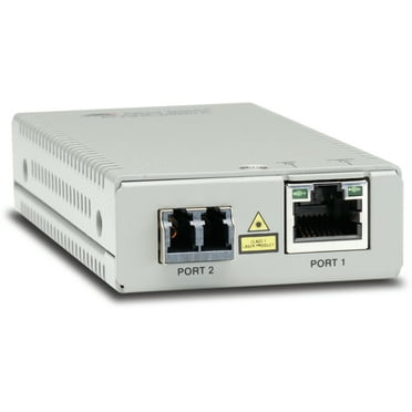 Allied Telesis MMC200/LC Transceiver/Media Converter - 1 x Network (RJ-45) - 1 x LC Ports - Multi-mode - 1310 nm Fiber - Fast Ethernet - 10/100Base-TX, 100Base-FX - 2 km - AC Adapter - Wall Mountab...