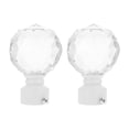 thumbnail image 1 of MasteelfCA 2pcs Decorative Curtain Rod Finials Crystal Iron Art Curtain Rod Ends Accessory, 1 of 9