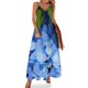 thumbnail image 1 of Vestido sin mangas de hortensias azules vestidos para fiesta de graduación vestidos de novia vestidos elegantes tallas grandes con mangas largas, 1 of 7