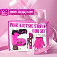 thumbnail image 3 of Cordless Electric Staple Gun Set,10 Piece 2 in 1 Pink Stapler and Nail Gun Kit with 2500 Staples, 4V Power Tacker for Upholstery, Woodworking, DIY Crafts, Includes USB Charger, 3 of 9
