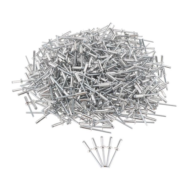 Open End Rivet Stainless Steel Round Dome Head Decorating Fastener Nails Waterproof Rivets, 500Pcs, Diameter 4.8mm 4.8x14mm