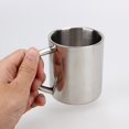 thumbnail image 2 of Taza de doble pared de acero inoxidable para estudiantes, vaso de viaje, taza de té y café, 2 of 7