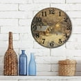 thumbnail image 3 of Christmas Night Winter Silent Wall Clock 10" Non-Ticking Battery Clock, 3 of 7