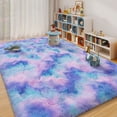 thumbnail image 6 of area rug for bedroom 8x10ft Area Rug for Bedroom,for Living Room Nursery Kids Room Dorm Home Decor Aesthetic Fluffy Shaggy Rug with Anti-Slip Carpet Tapes Non-Slip Stickers, 6 of 12