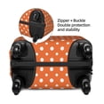 thumbnail image 4 of Lsque Orange And White Polka Dot Printed Luggage Cover, Travel Luggage Protector,Scratch and Dirt Resistant, Fits 18-32 Inch Luggage - Medium, 4 of 9
