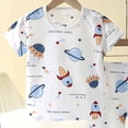 thumbnail image 5 of Xudanell Toddler Baby Boys Summer Outfits Short Sleeve Cartoon T-Shirt Tops & Shorts Sets 2Pcs Cute Baby Boys Cotton Summer Clothes For 1t 2t 3t 4t 5t 6t Boy Summer Vest Shorts Outfits, 5 of 5